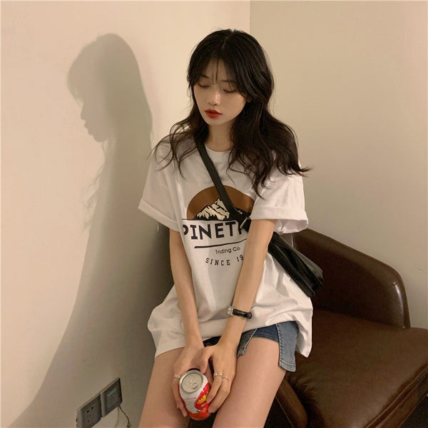 シンプル可愛い合わせやすいTシャツ