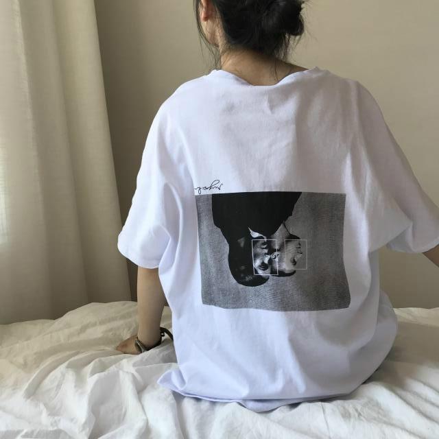 プリントシンプル着心地いいコットン超お得なＴシャツ