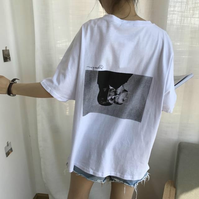 プリントシンプル着心地いいコットン超お得なＴシャツ